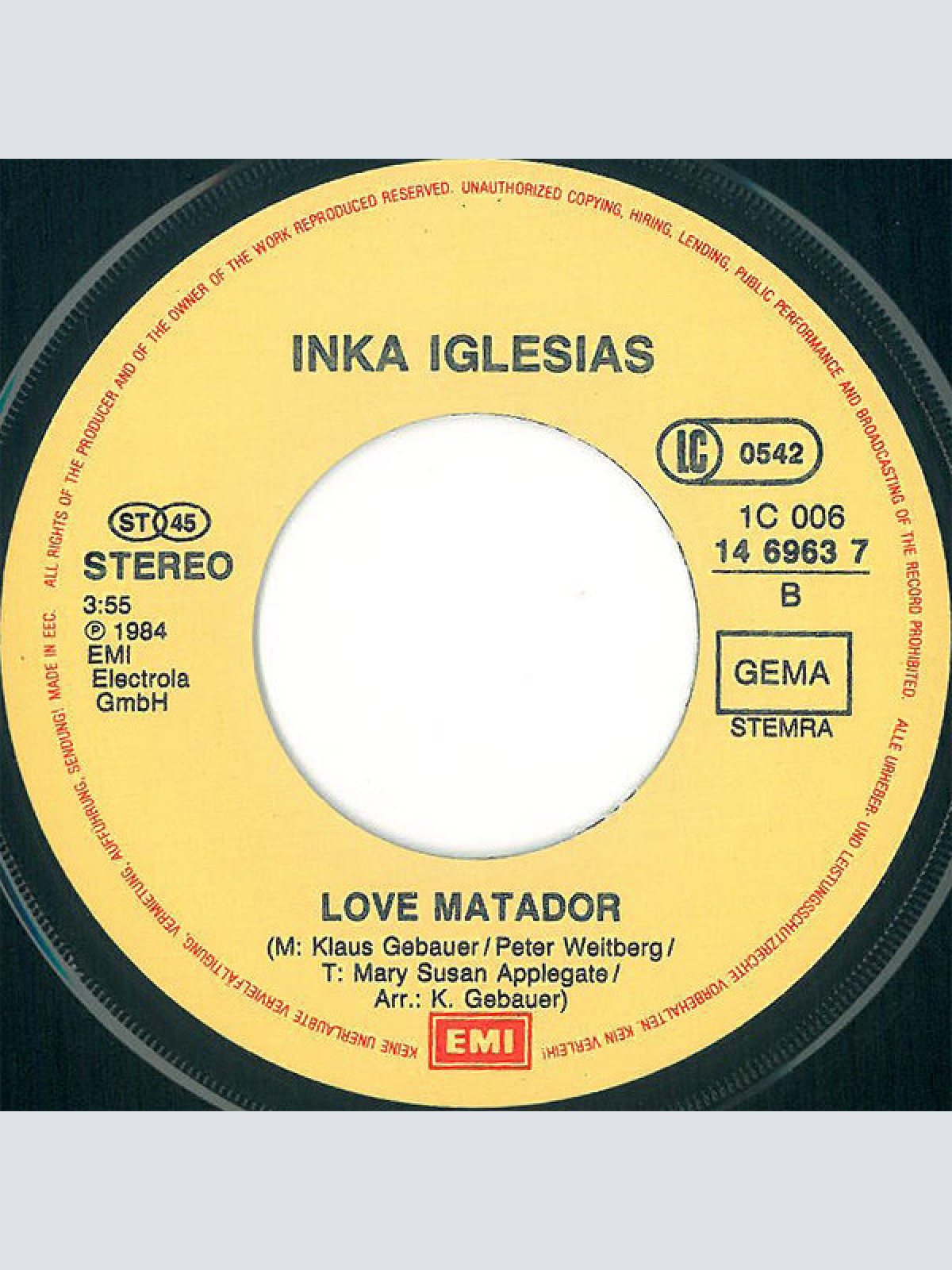 Vinyl / Inka Iglesias - Souvenirs Del Sol