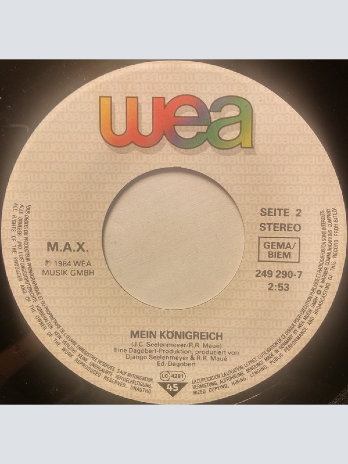 Vinyl / M.A.X. (4) - Nena, Oh Nena!