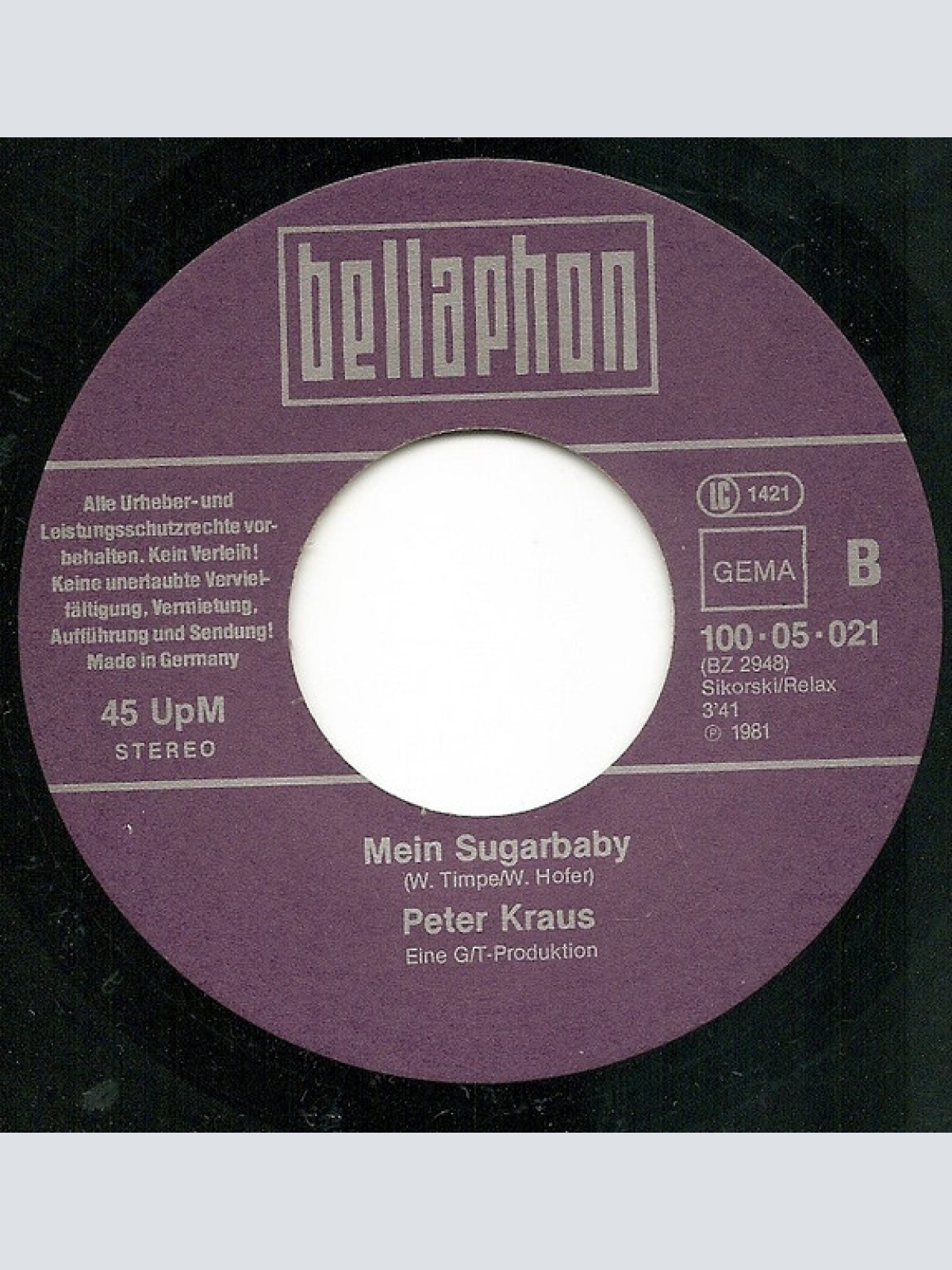 Vinyl / Peter Kraus - Das Alte Haus (This Ole House)