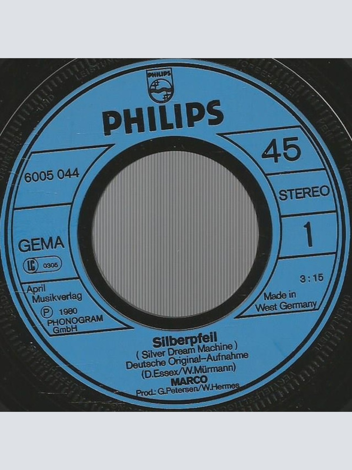 Vinyl / Marco (158) - Silberpfeil (Silver Dream Machine)