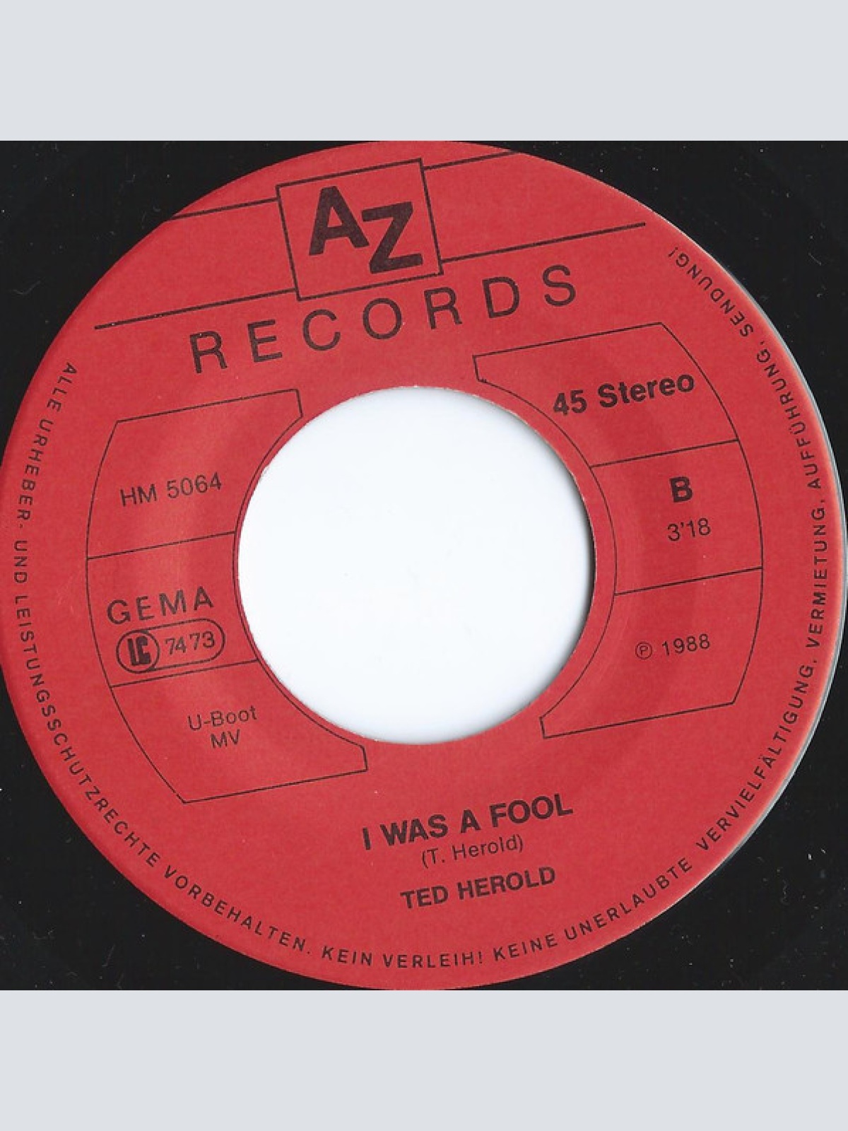 Vinyl / Ted Herold - Tribute To Buddy Holly