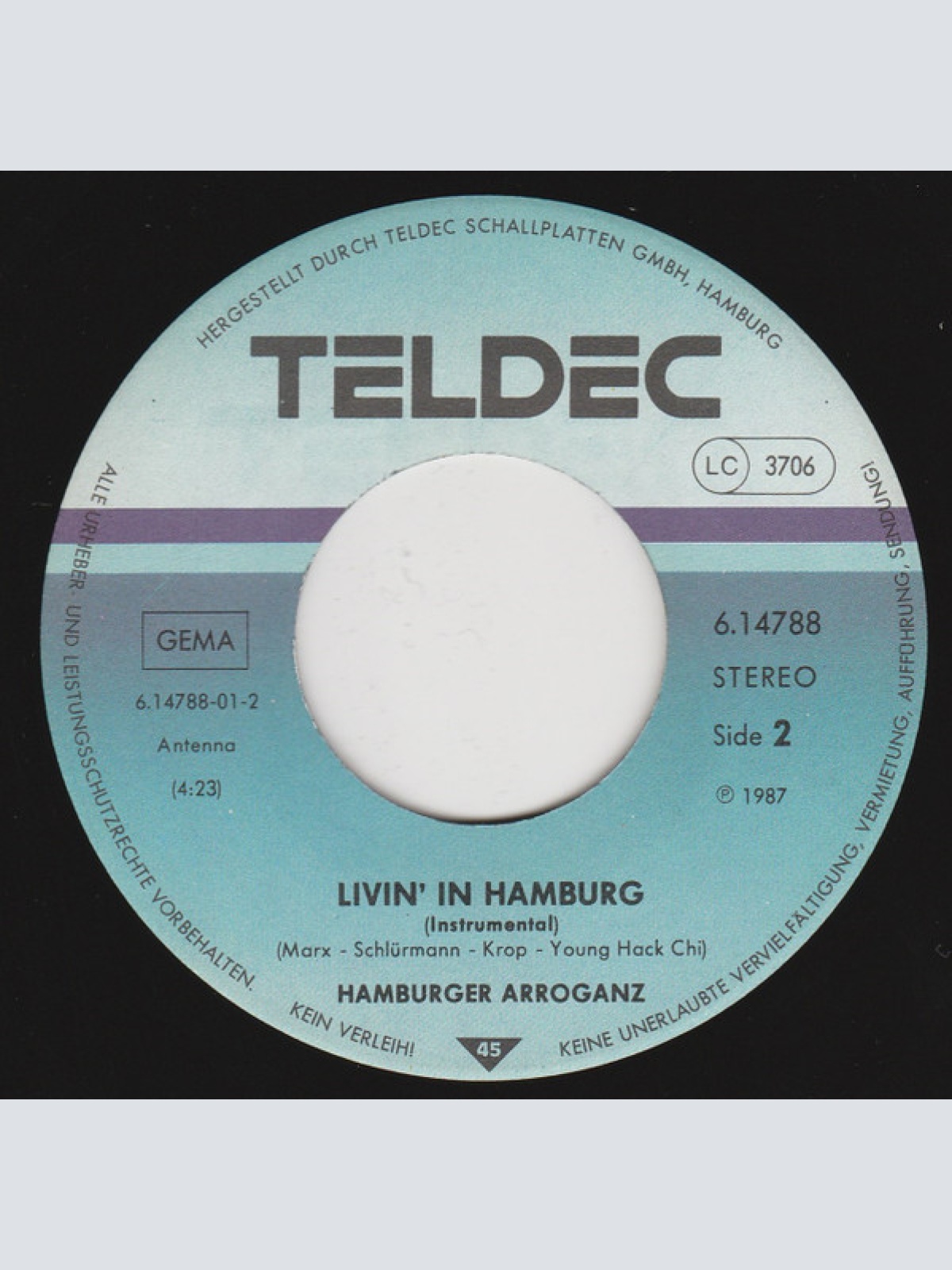 Vinyl / Hamburger Arroganz - Livin' In Hamburg
