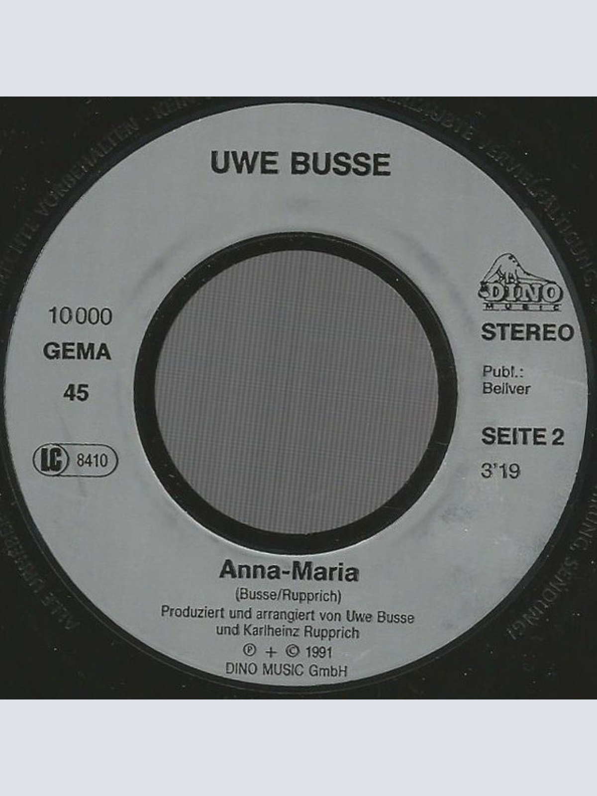 Vinyl / Uwe Busse - Wenn Es Nacht Wird