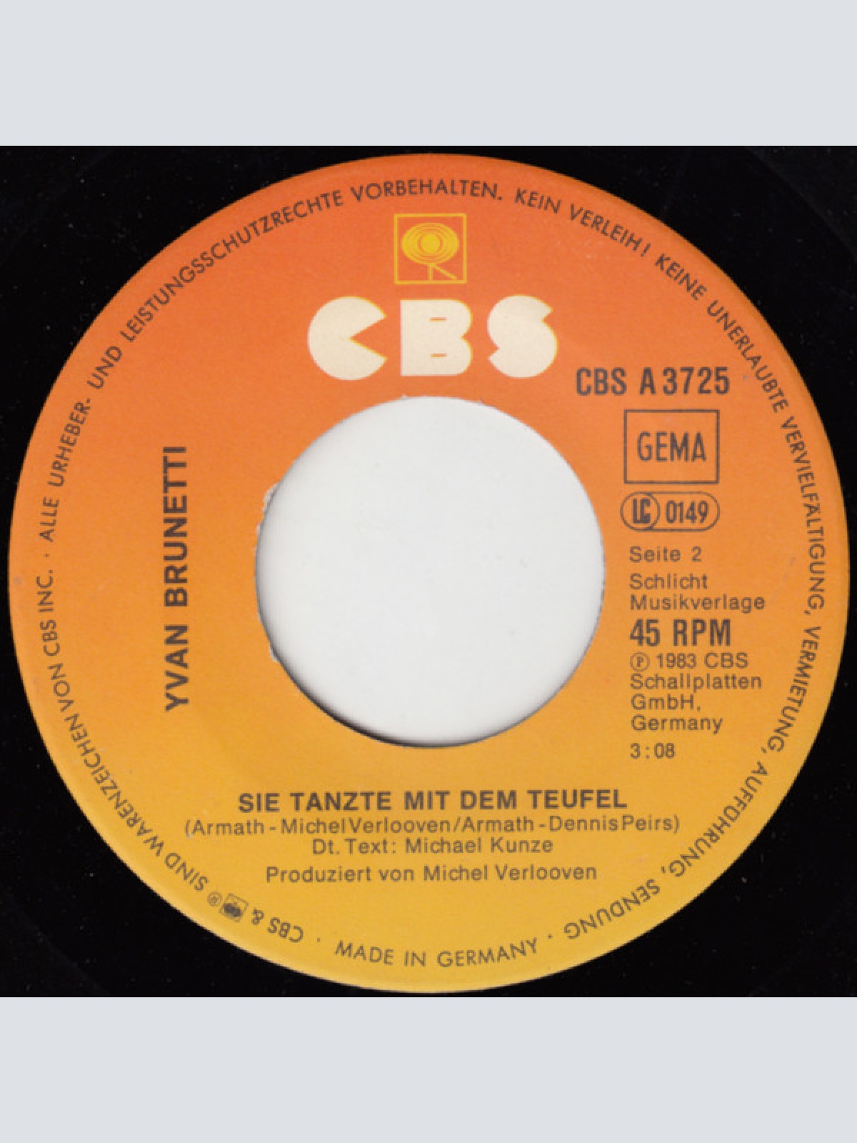 Vinyl / Yvan Brunetti - Geben Und Nehmen (Hey, Hey, Hey)