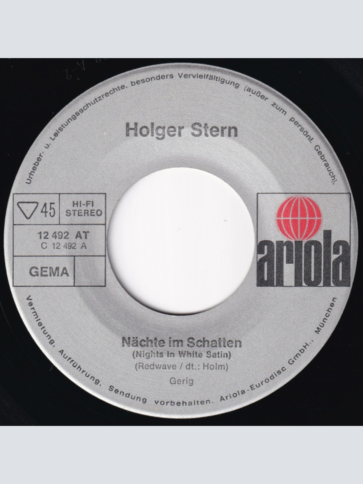 Vinyl / Holger Stern - Nächte Im Schatten