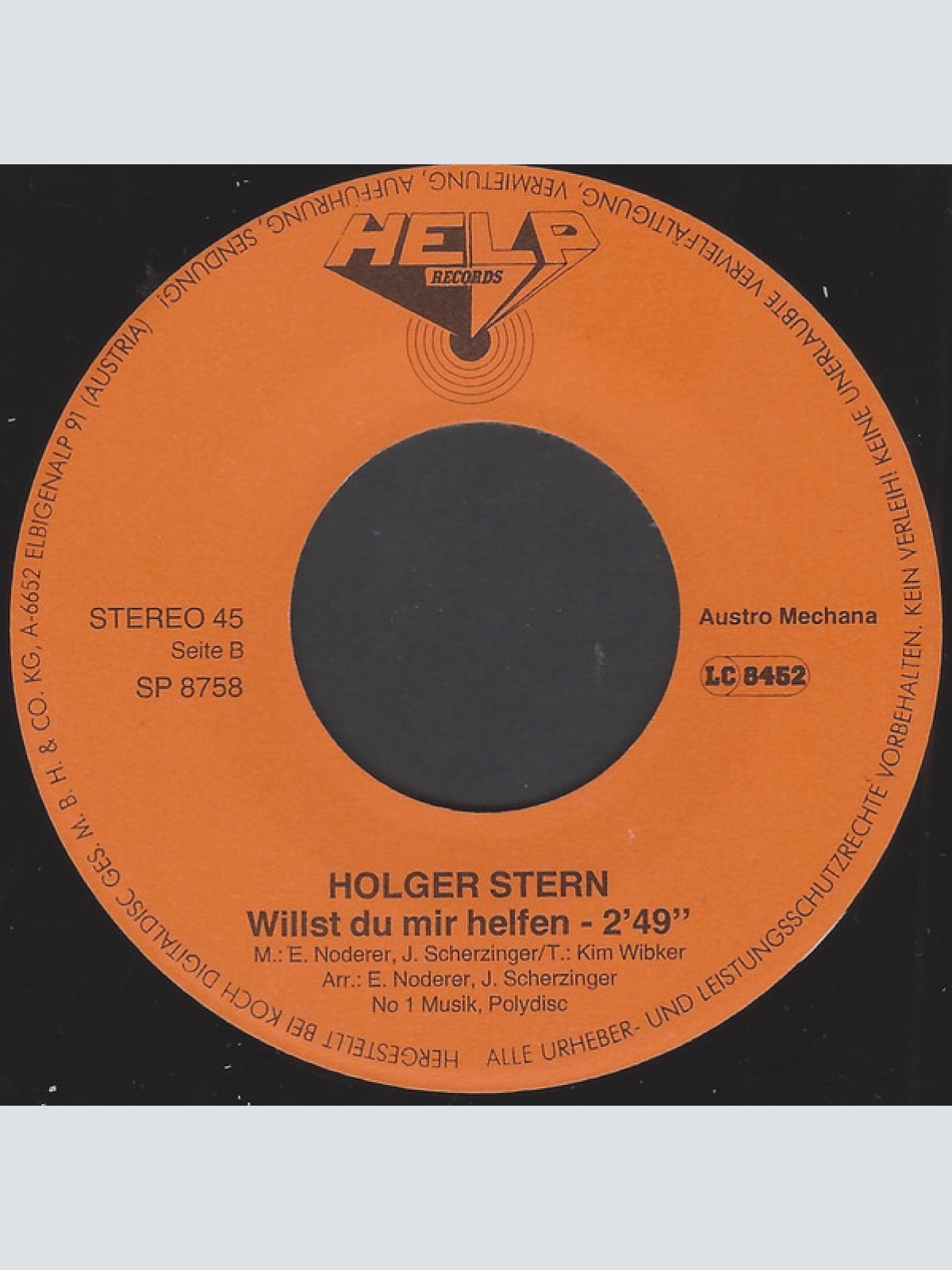 Vinyl / Holger Stern - Lovesong