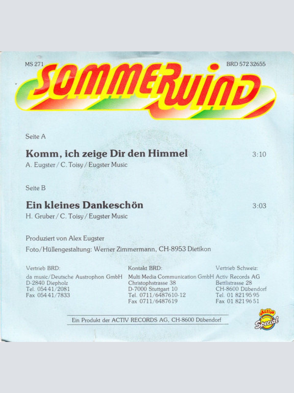 Vinyl / Sommerwind - Komm, Ich Zeige Dir Den Himmel