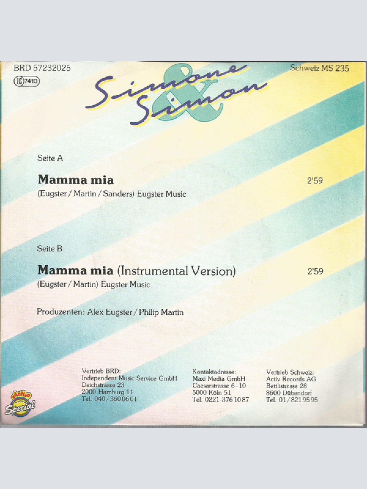Vinyl / Simone & Simon - Mamma Mia