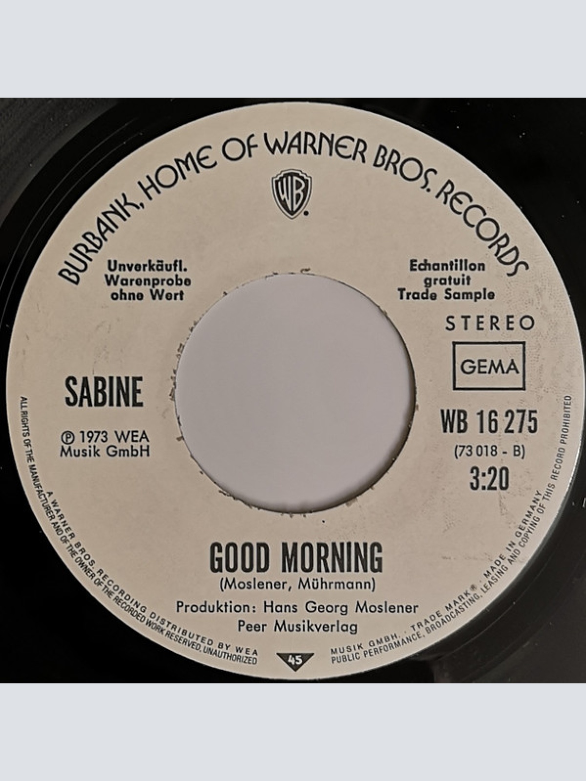 Vinyl / Sabine (30) - Die Uhr Ohne Zeiger