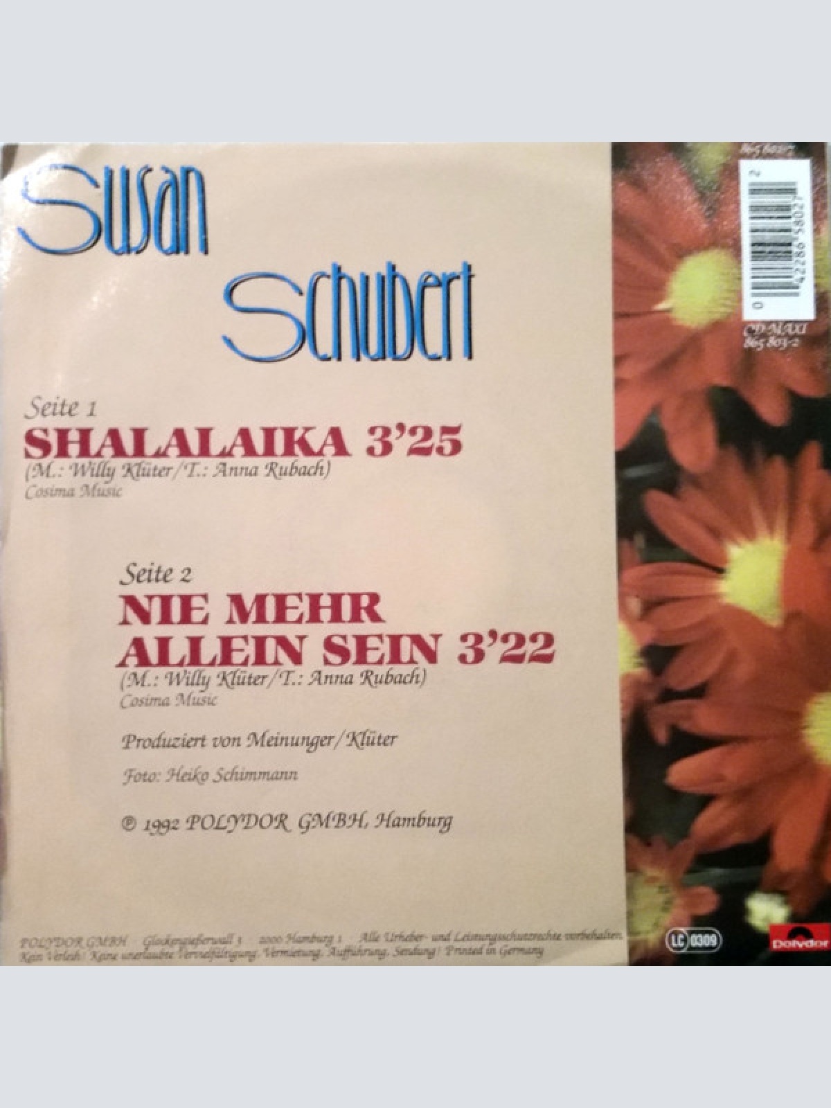 Vinyl / Susan Schubert - Shalalaika