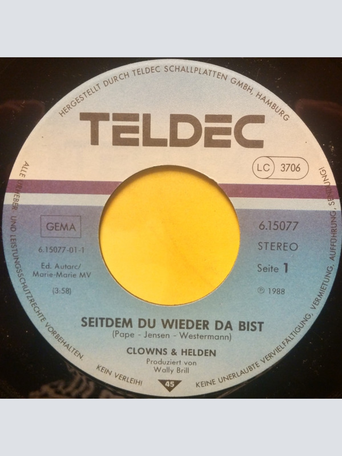 Vinyl / Clowns & Helden - Seitdem Du Wieder Da Bist