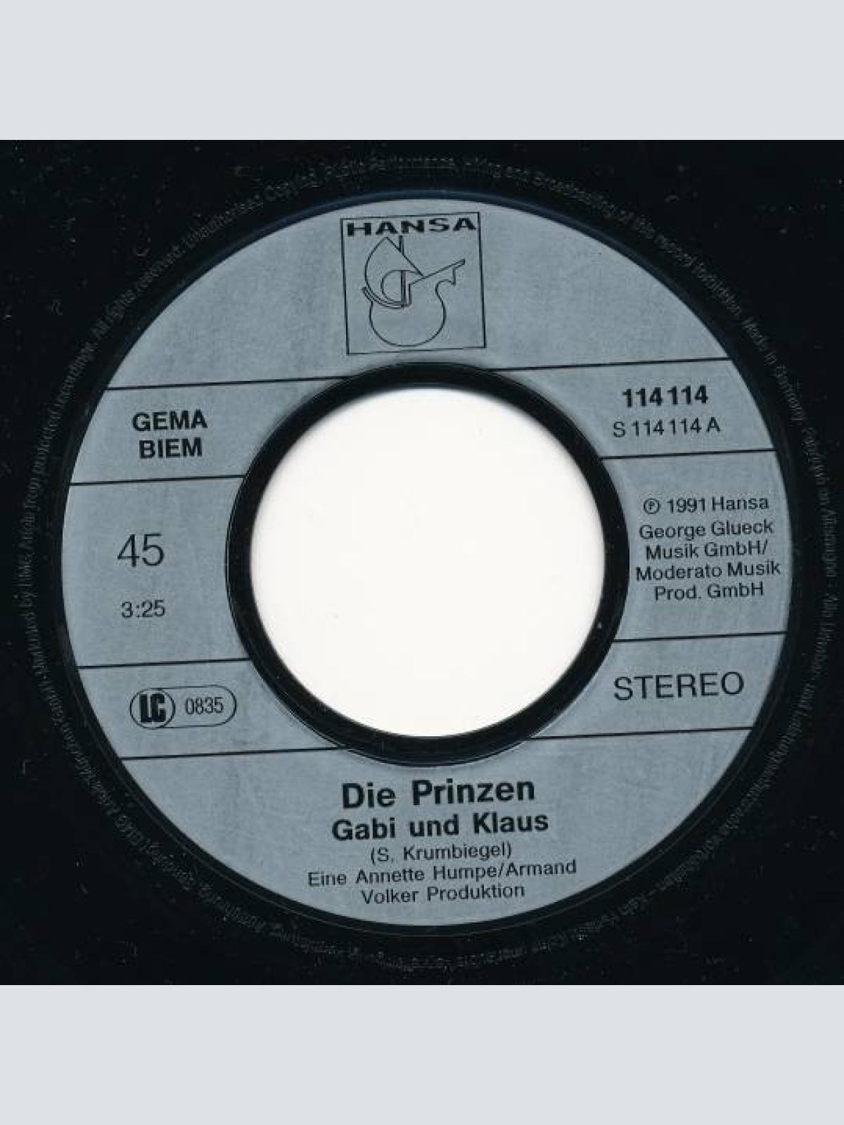 Vinyl / Die Prinzen - Gabi Und Klaus