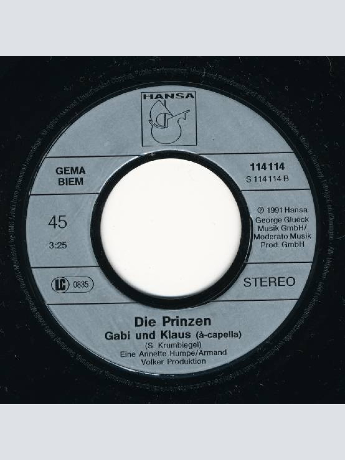 Vinyl / Die Prinzen - Gabi Und Klaus