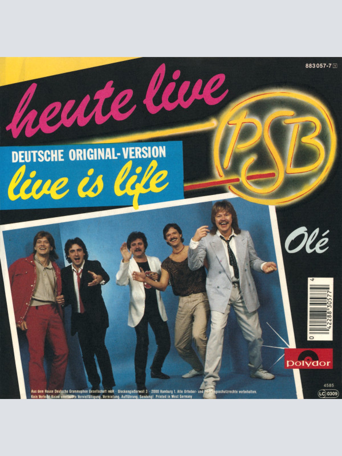 Vinyl / PSB* - Heute Live