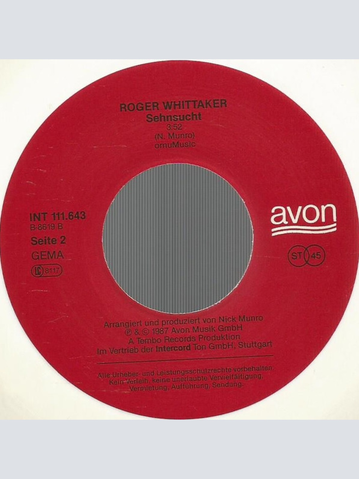 Vinyl / Roger Whittaker - Laß Mich Bei Dir Sein