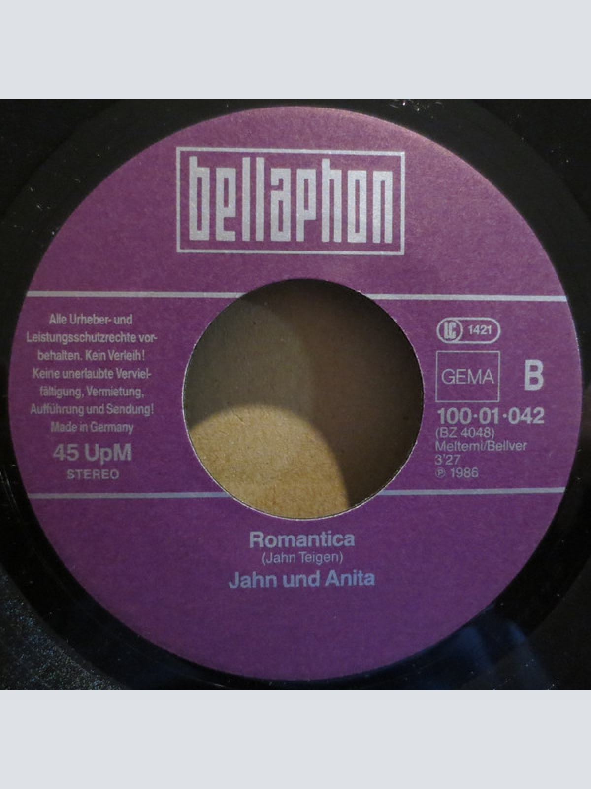 Vinyl / Jahn* Und Anita* - Weißt Du Nicht