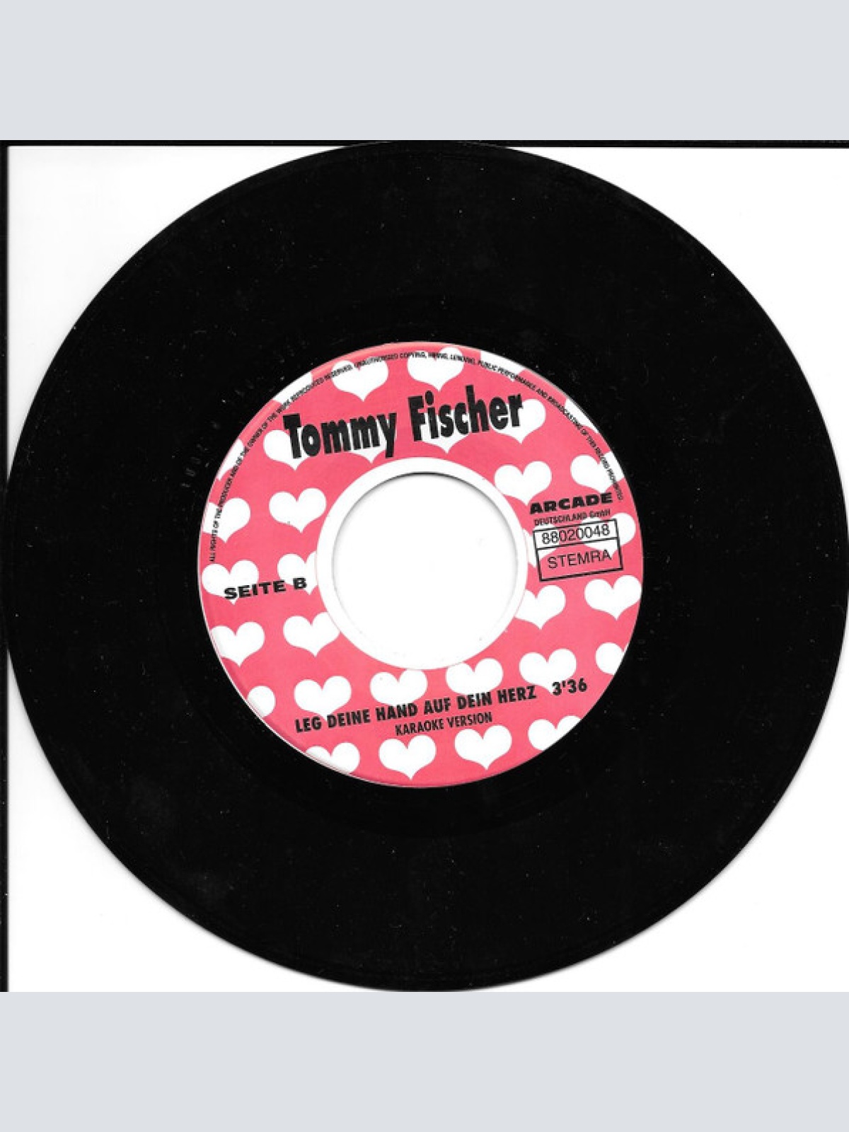 Vinyl / Tommy Fischer - Leg Deine Hand Auf Dein Herz