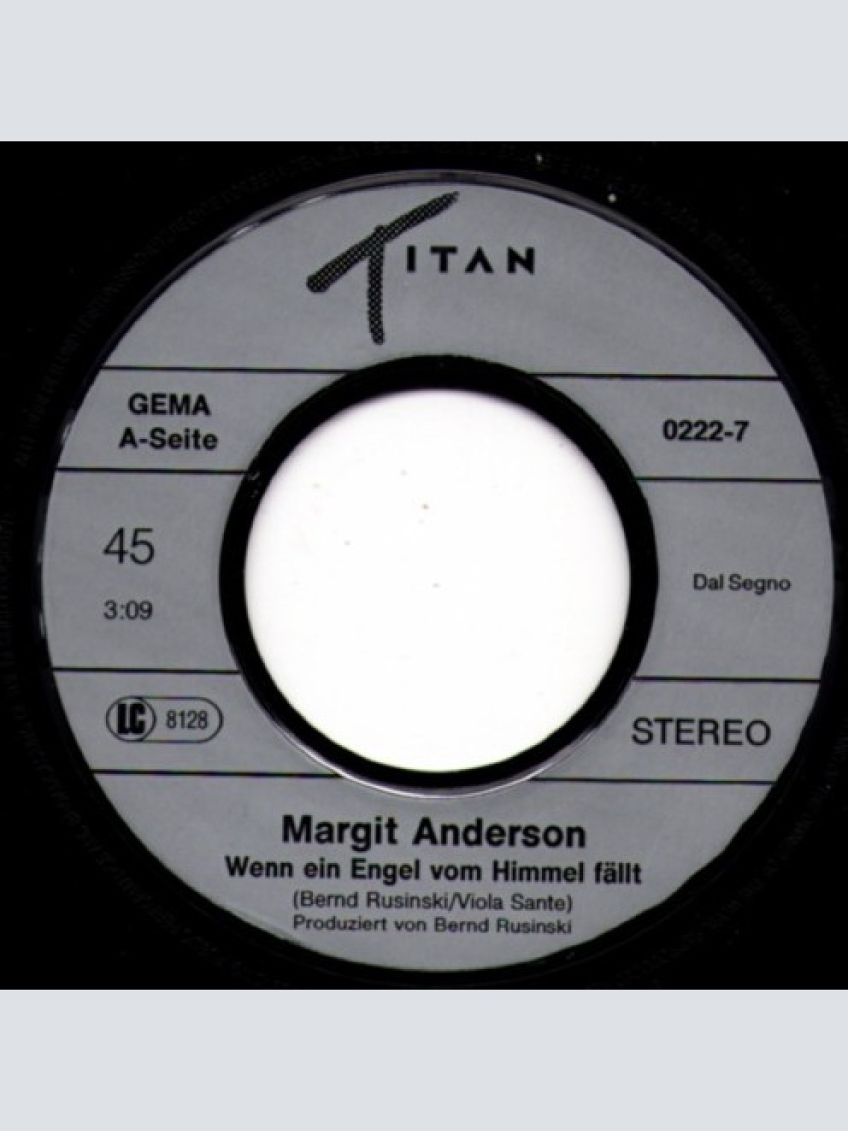 Vinyl / Margit Anderson - Wenn Ein Engel Vom Himmel Fällt / Was Wird Dein Nächstes Spielzeug Sein