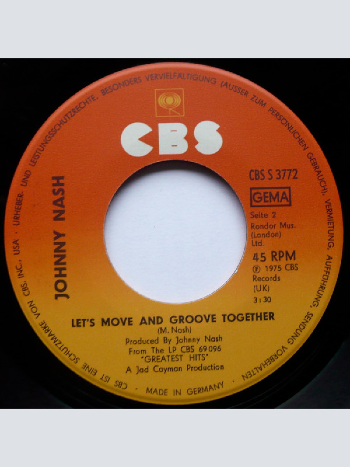 Vinyl / Johnny Nash - Let's Be Friends