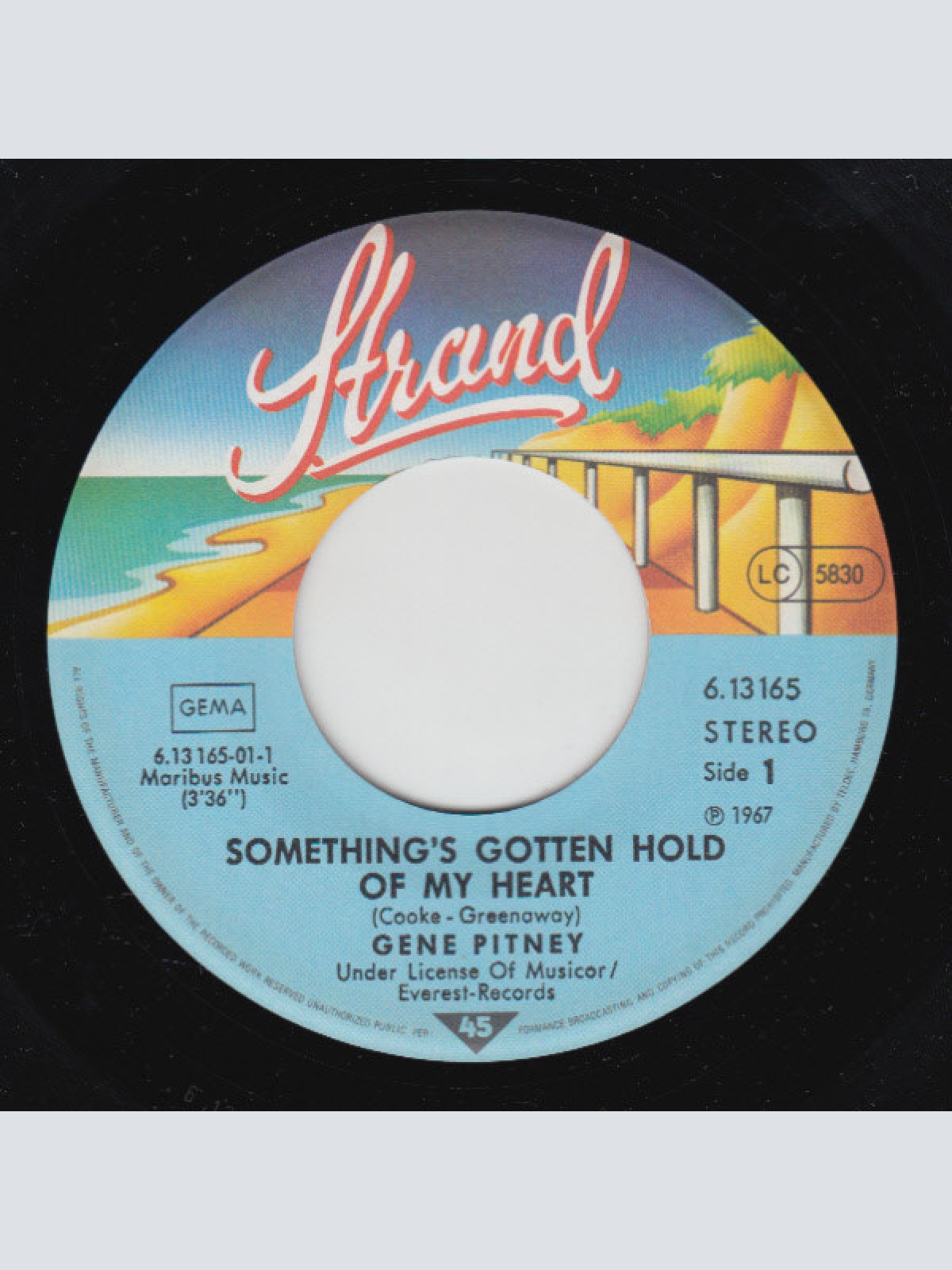 Vinyl / Gene Pitney - Something's Gotten Hold Of My Heart