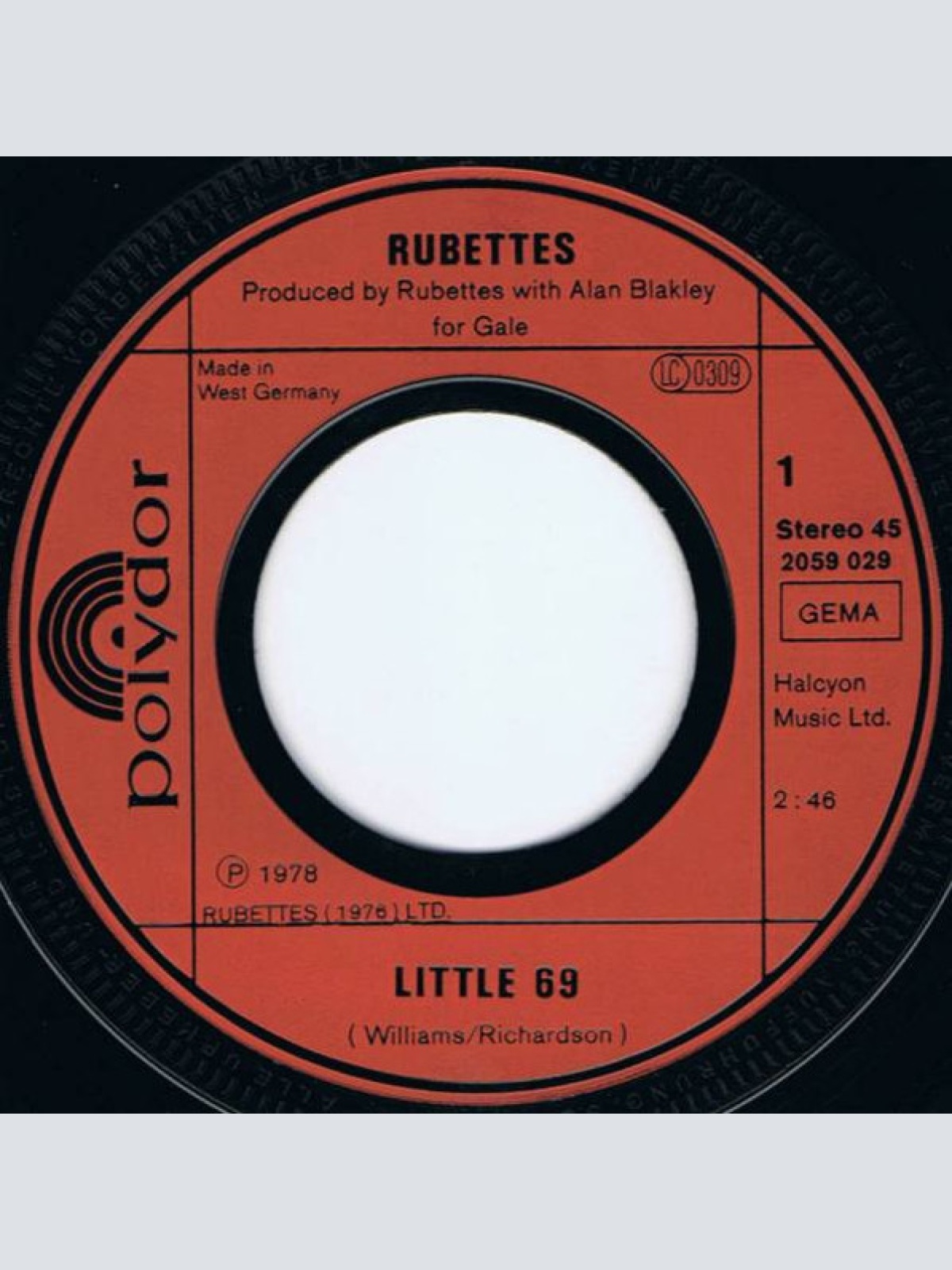 Vinyl / The Rubettes - Little 69