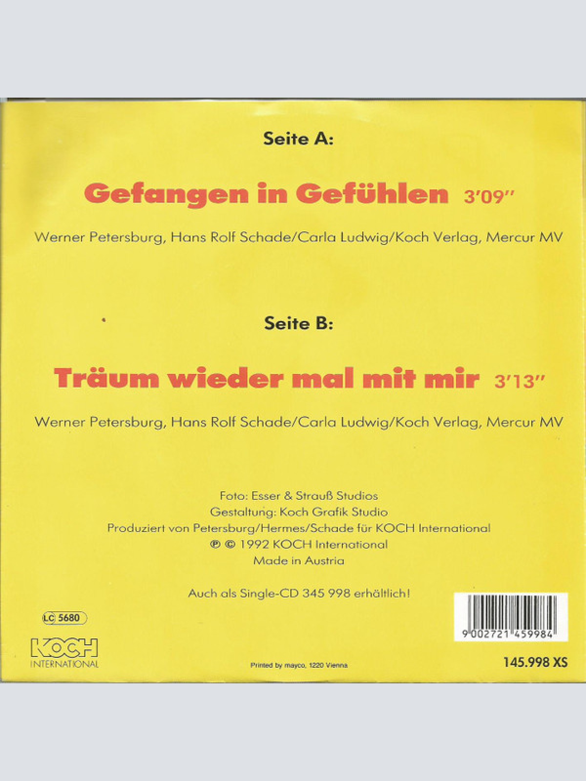 Vinyl / Rendezvous - Gefangen In Gefühlen