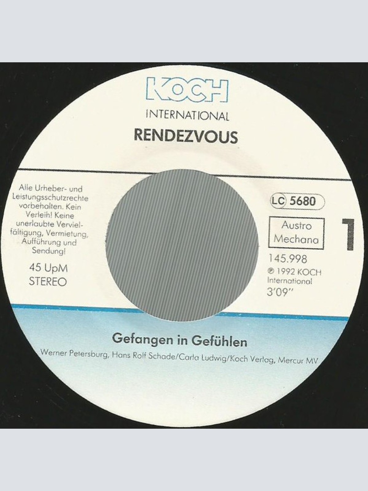 Vinyl / Rendezvous - Gefangen In Gefühlen