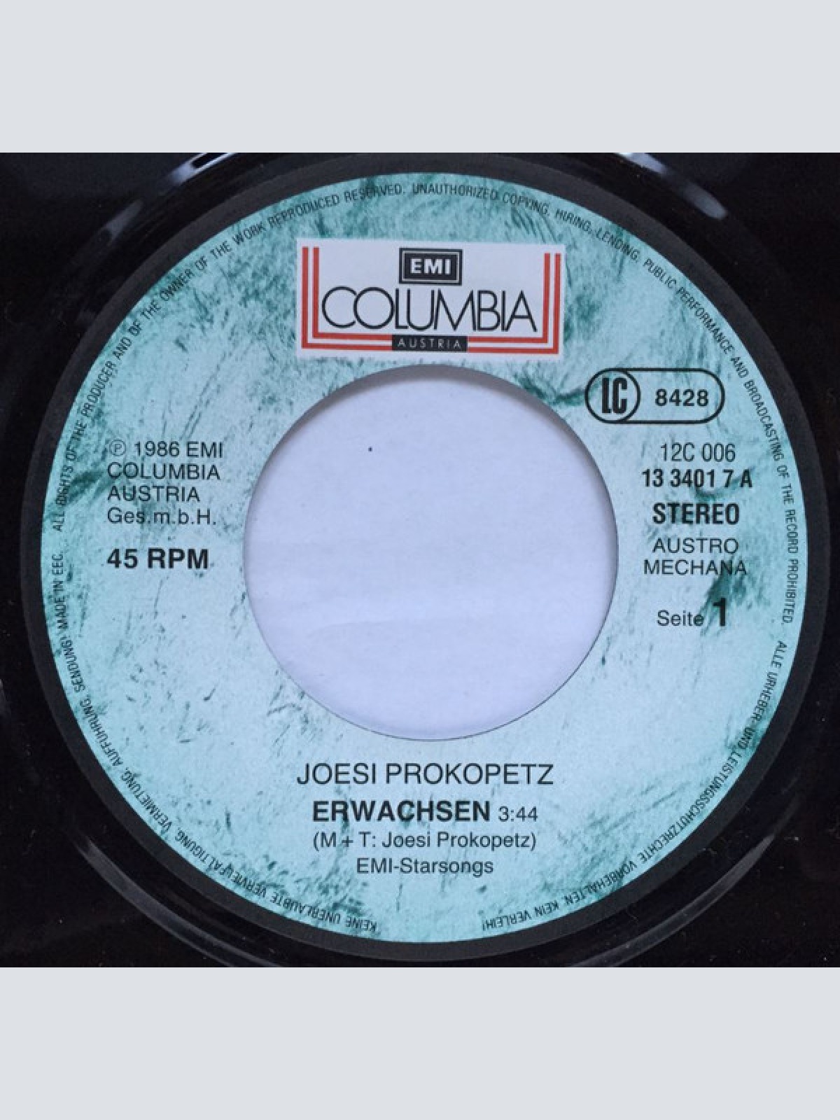 Vinyl / Joesi Prokopetz - Erwachsen