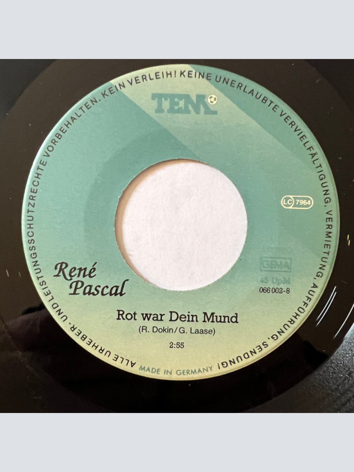 Vinyl / René Pascal - Rot War Dein Mund
