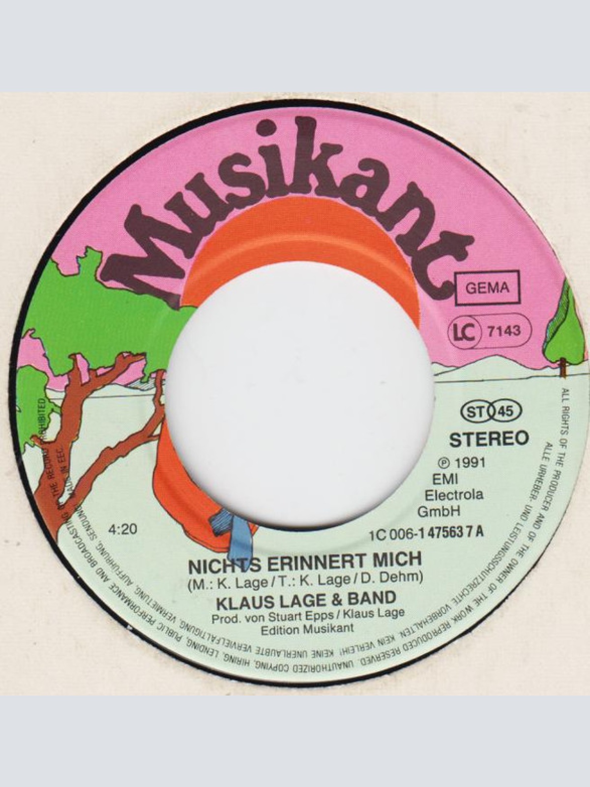 Vinyl / Klaus Lage & Band* - Nichts Erinnert Mich