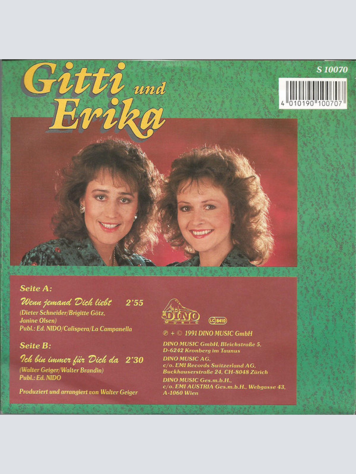 Vinyl / Gitti Und Erika* - Wenn Jemand Dich Liebt