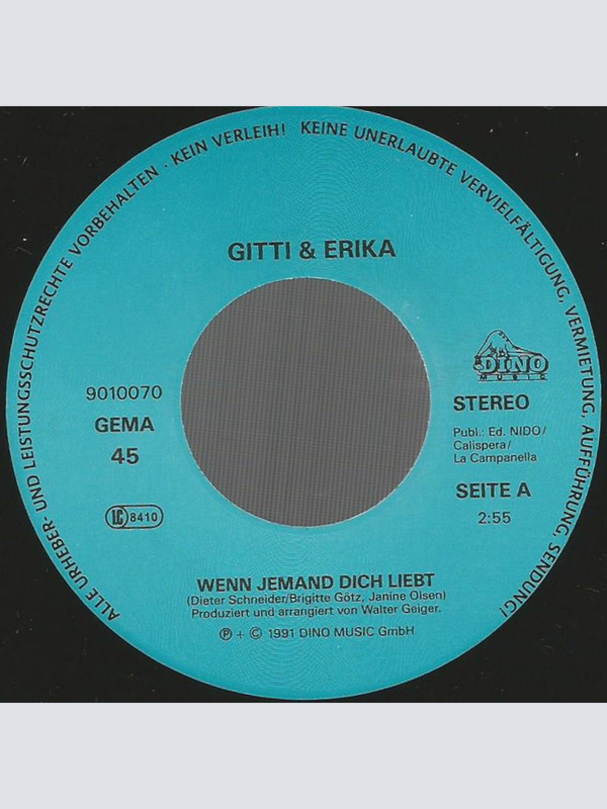 Vinyl / Gitti Und Erika* - Wenn Jemand Dich Liebt