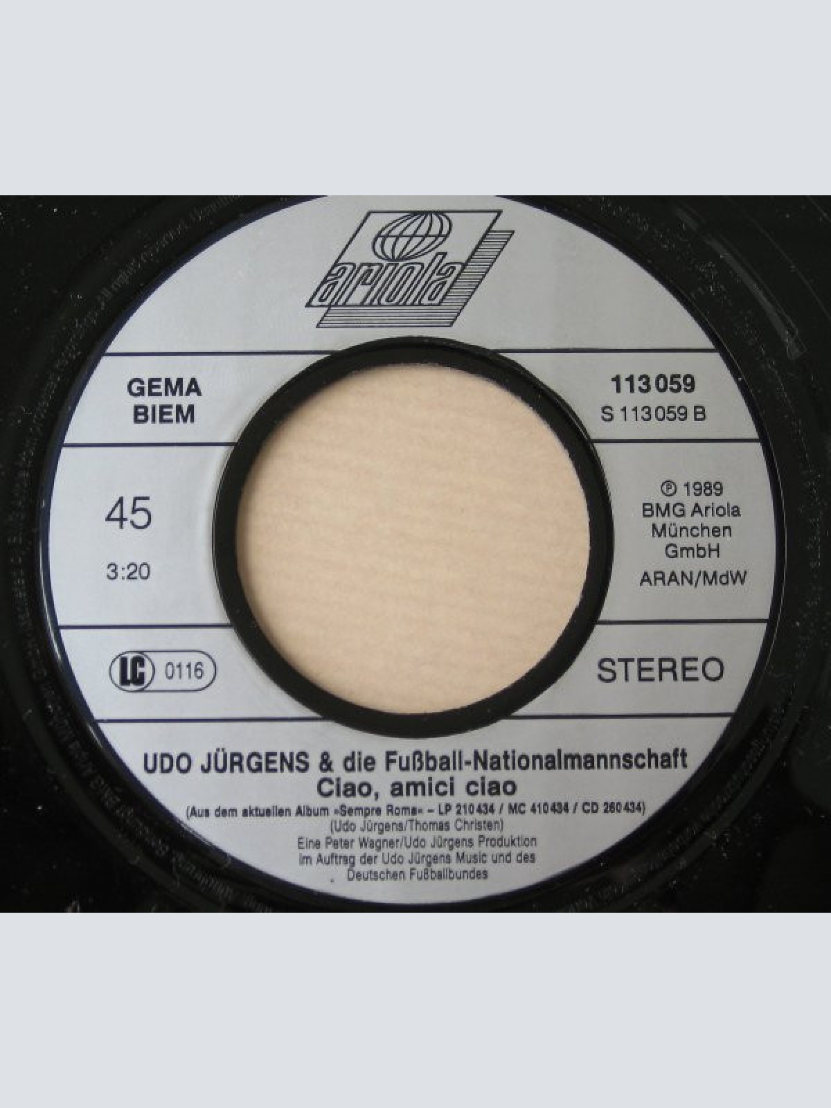 Vinyl / Udo Jürgens & Belen Thomas - Sempre Roma