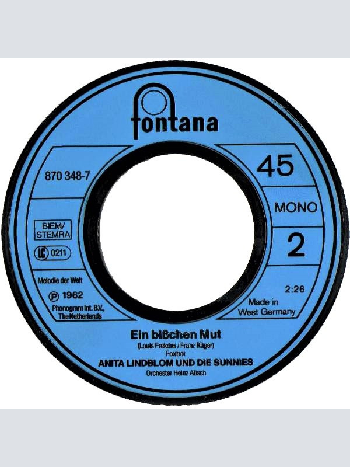 Vinyl / Anita Lindblom - Laß Die Liebe Aus Dem Spiel