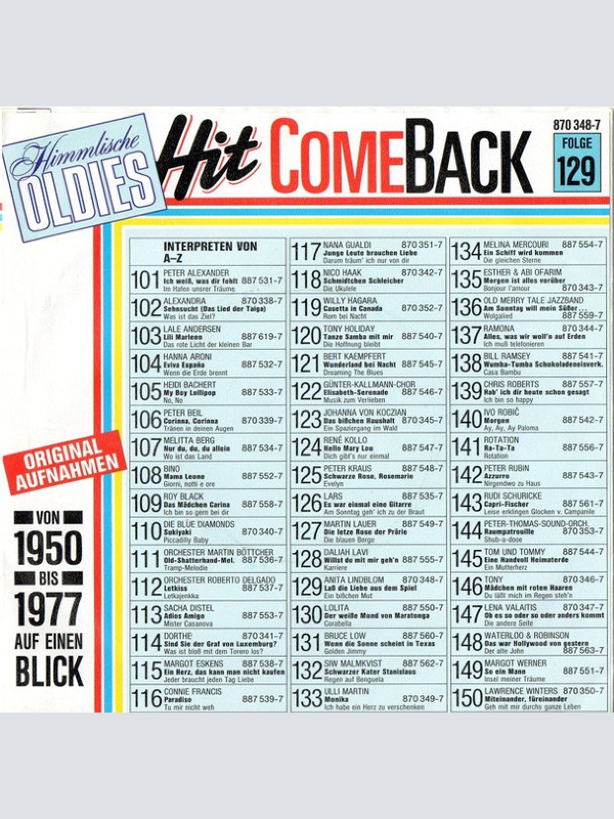 Vinyl / Anita Lindblom - Laß Die Liebe Aus Dem Spiel