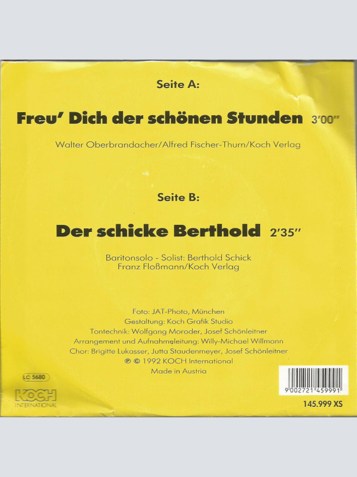 Vinyl / Neue Allgäuer Dorfmusikanten - Freu' Dich Der Schönen Stunden