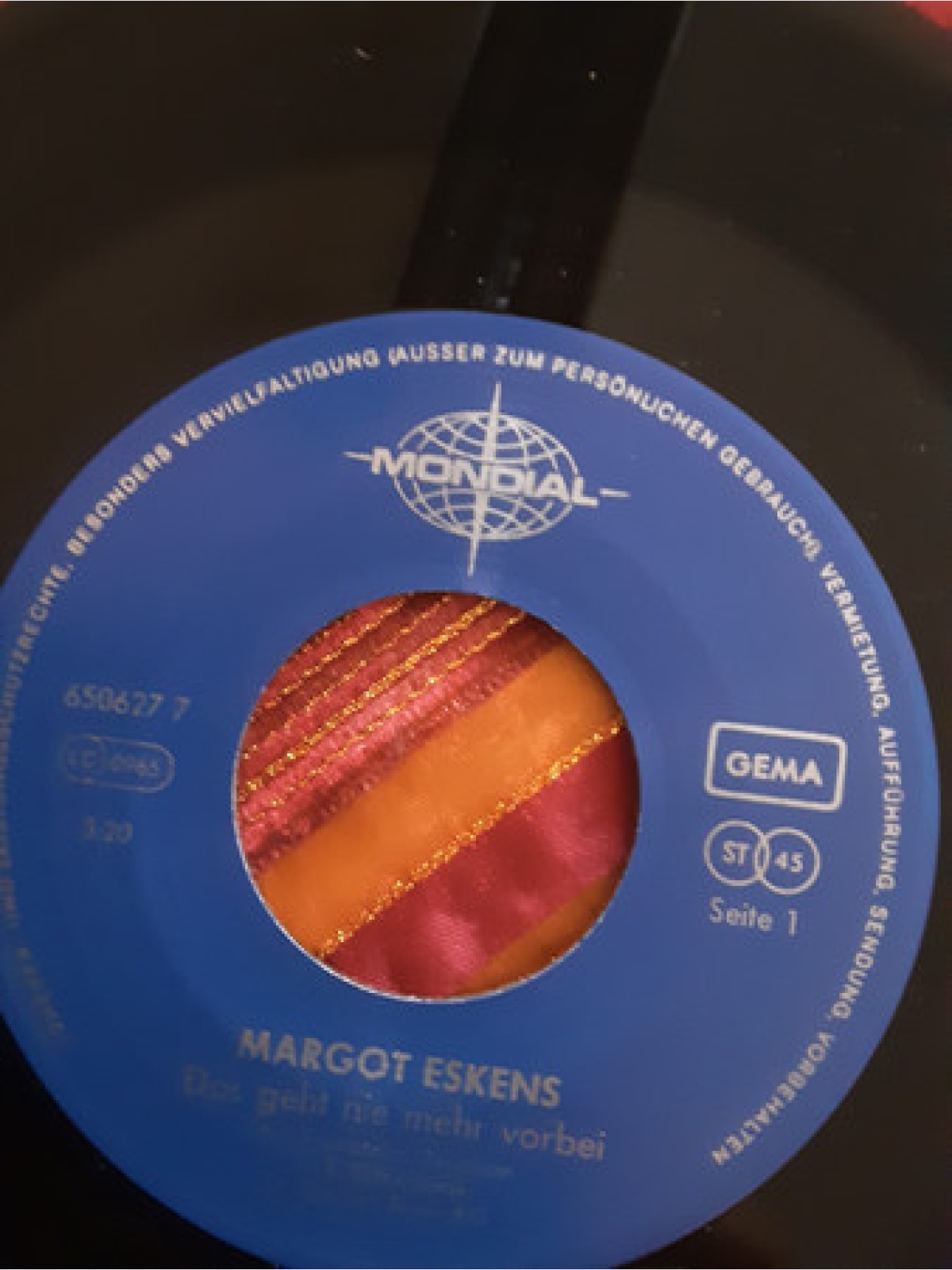 Vinyl / Margot Eskens - Das Geht Nie Mehr Vorbei