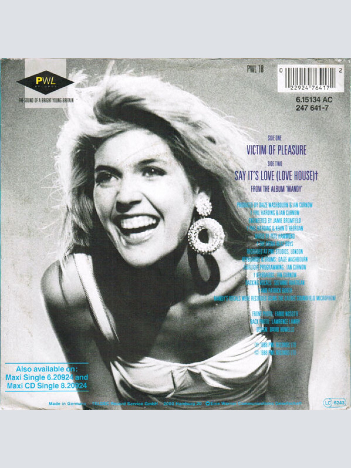 Vinyl / Mandy* - Victim Of Pleasure