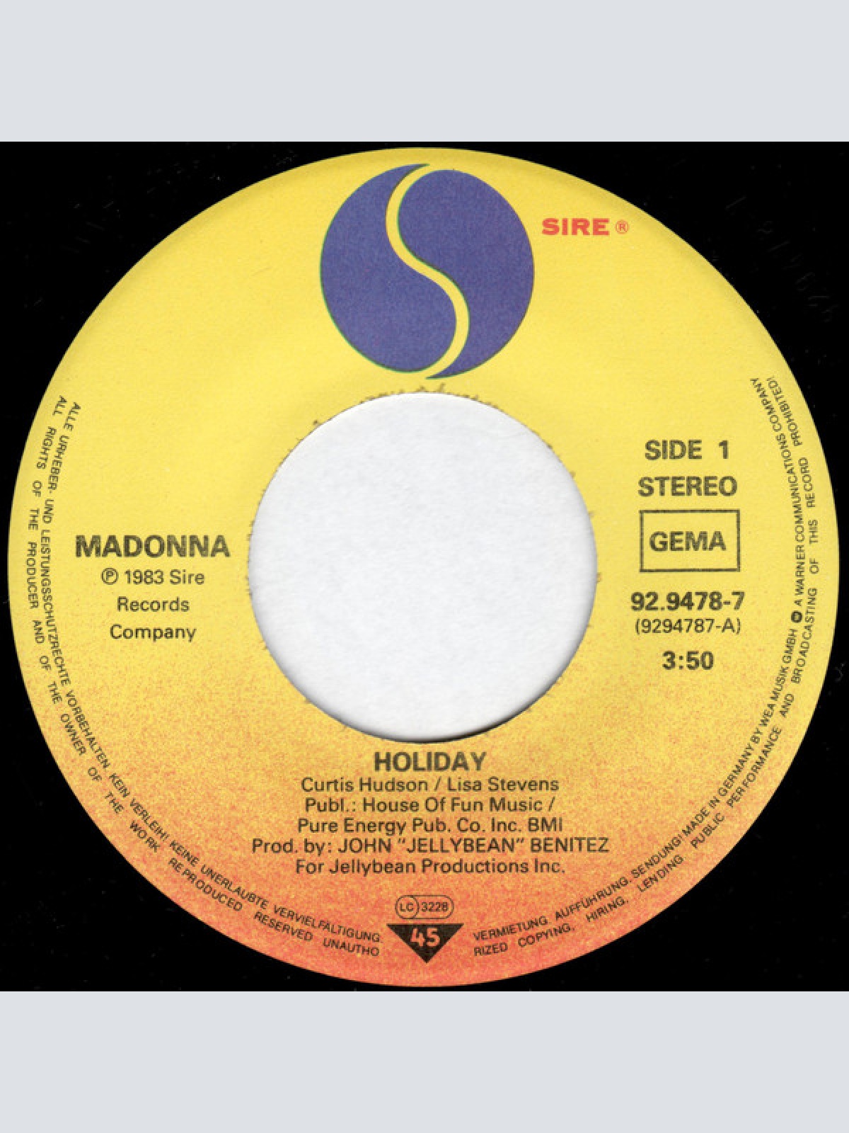 Vinyl / Madonna - Holiday