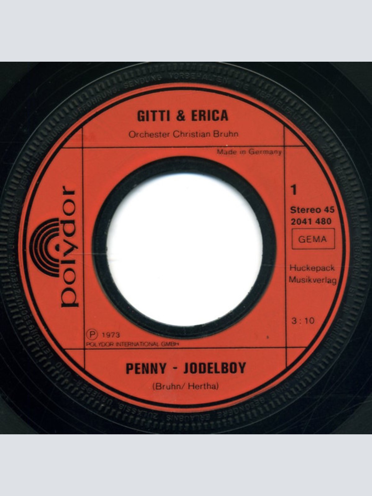 Vinyl / Gitti + Erica* - Penny-Jodelboy