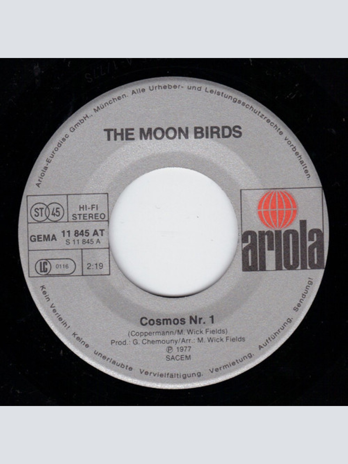 Vinyl / Moon Birds - Cosmos Nº 1 (Version Originale Française)