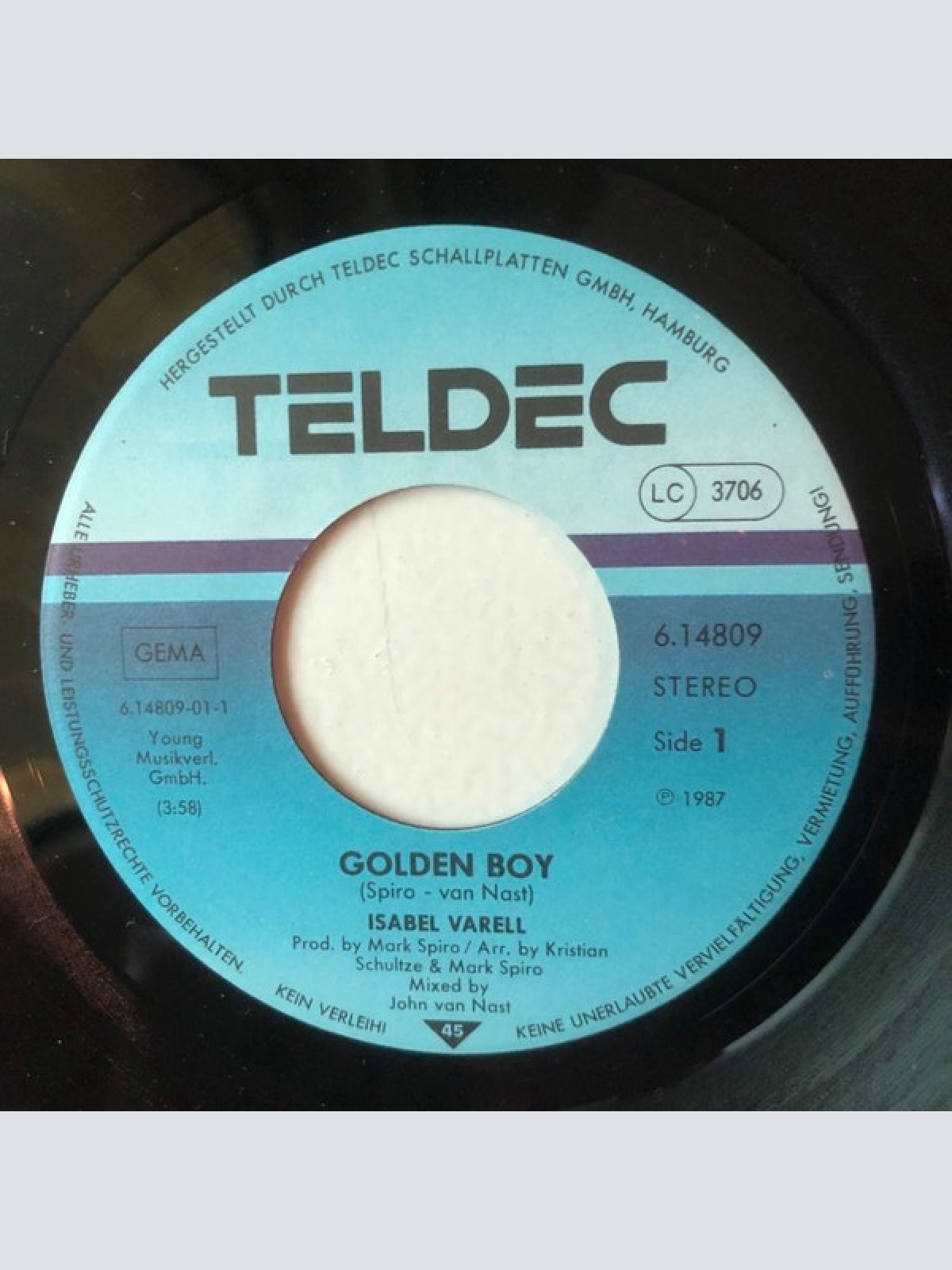 Vinyl / Isabel Varell - Golden Boy