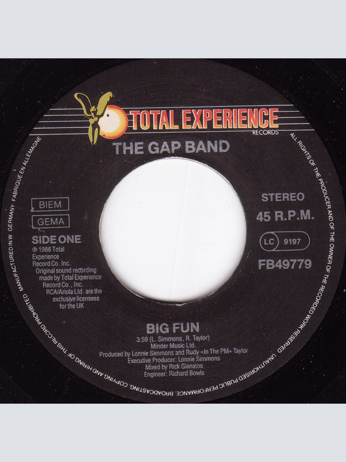 Vinyl / The Gap Band - Big Fun