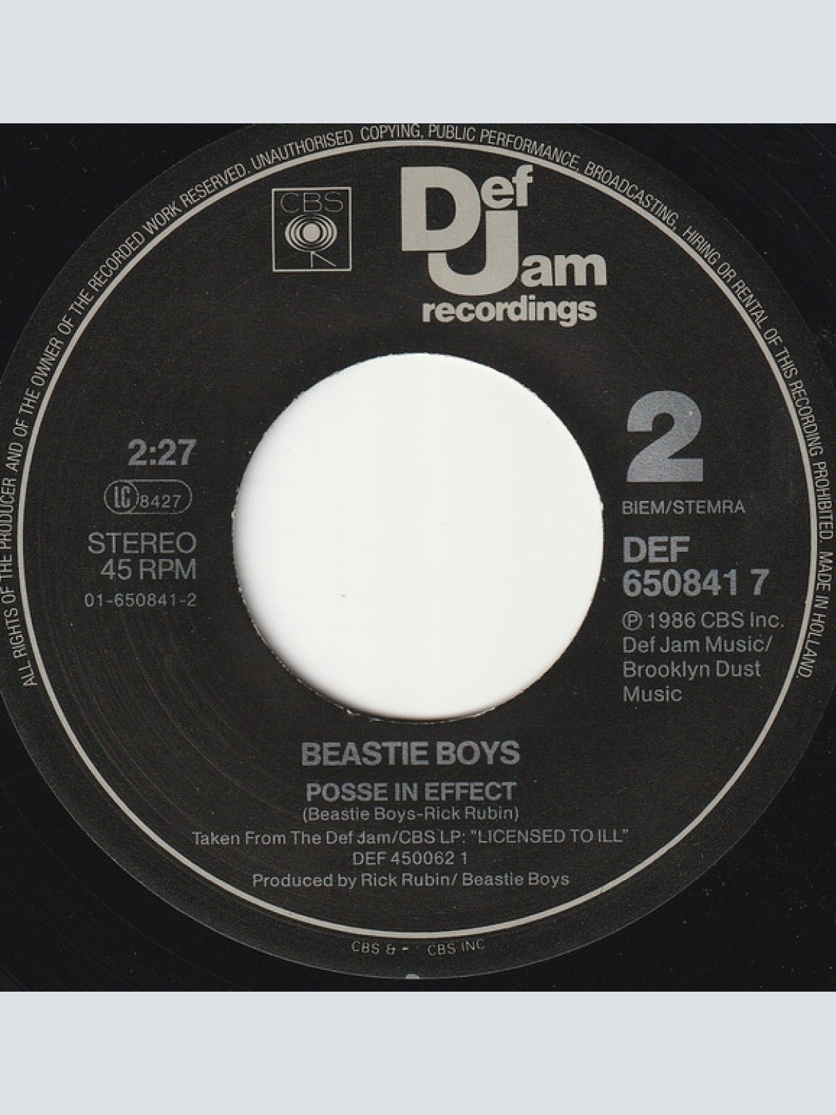 Vinyl / Beastie Boys - No Sleep Till Brööklyn