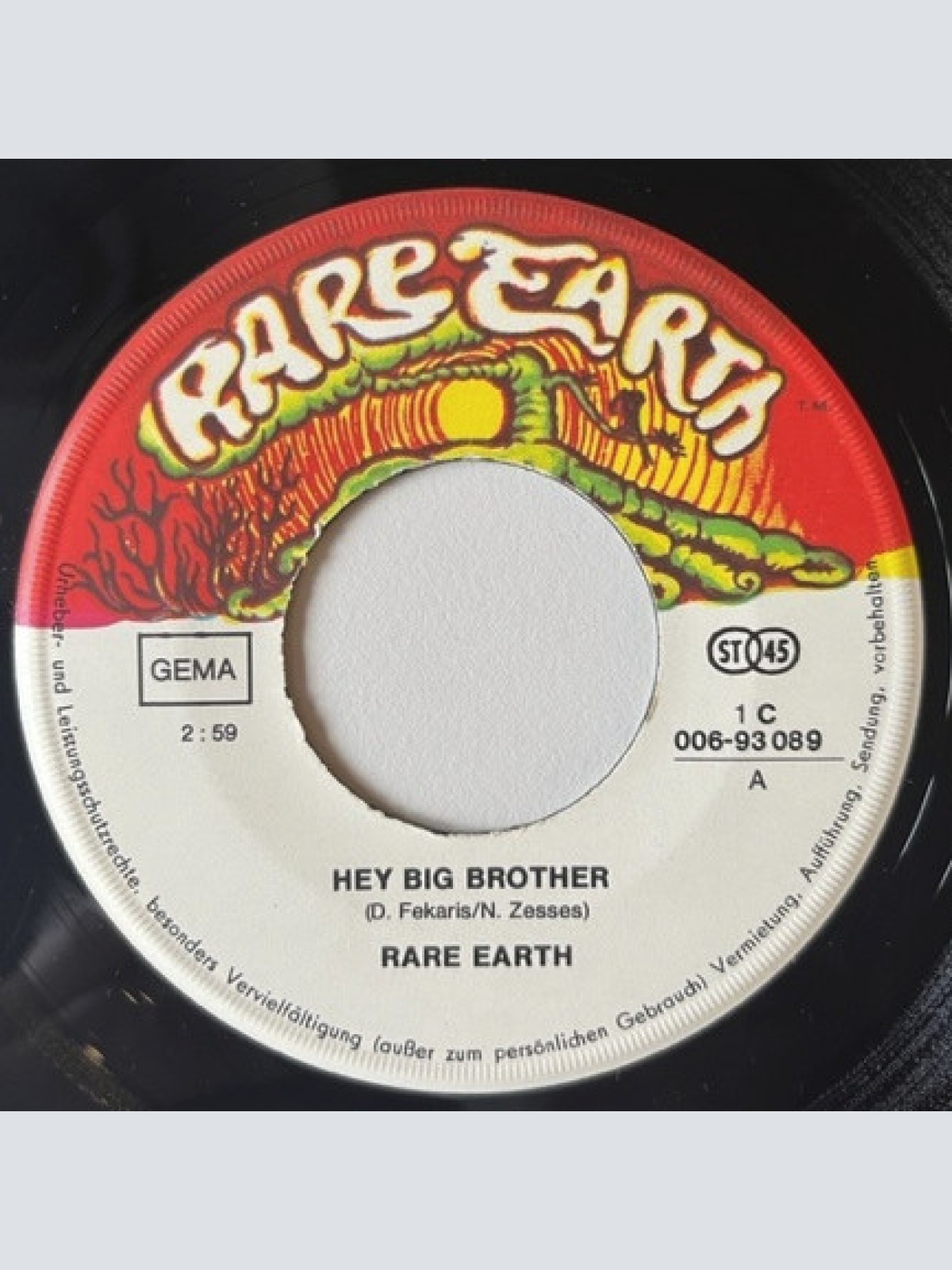 Vinyl / Rare Earth - Hey Big Brother