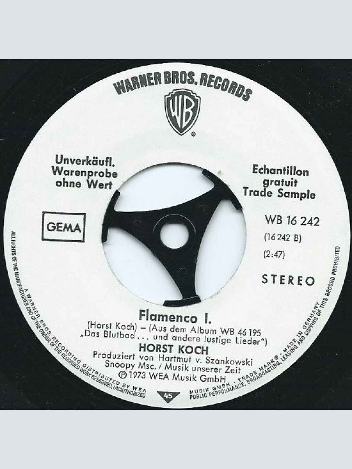 Vinyl / Horst Koch - Lachen