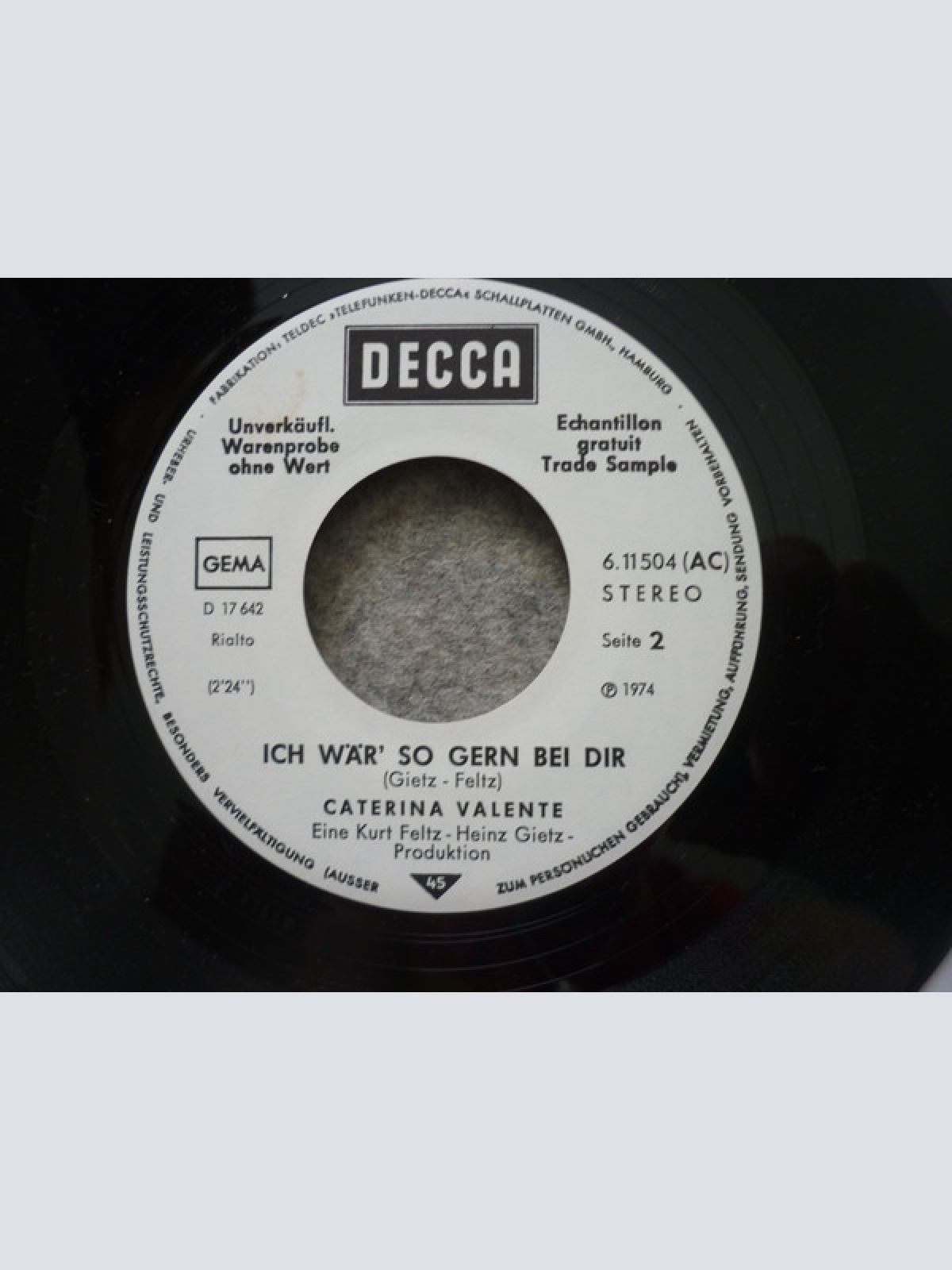 Vinyl / Caterina Valente - Es Gibt Noch Märchen