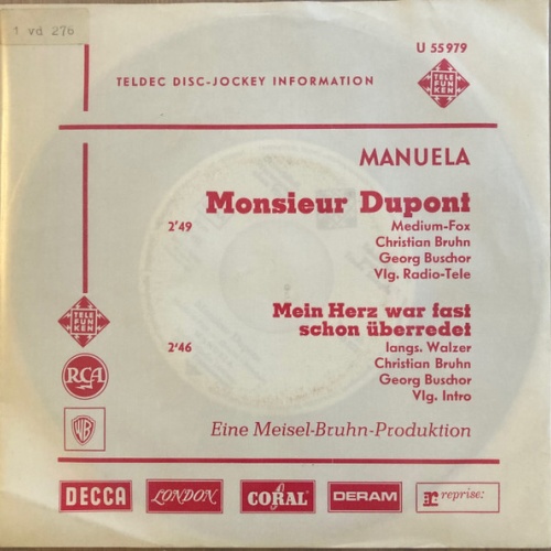 Vinyl / Manuela (5) - Monsieur Dupont