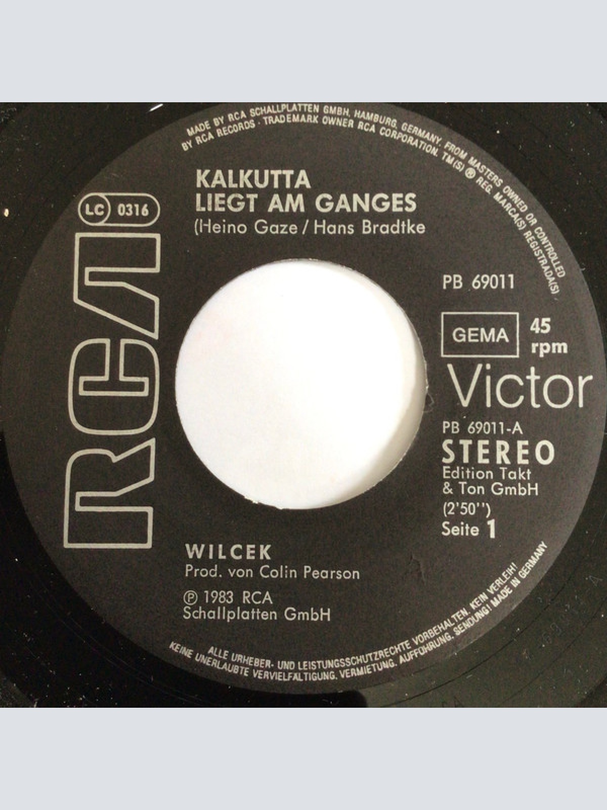 Vinyl / Wilcek - Kalkutta Liegt Am Ganges