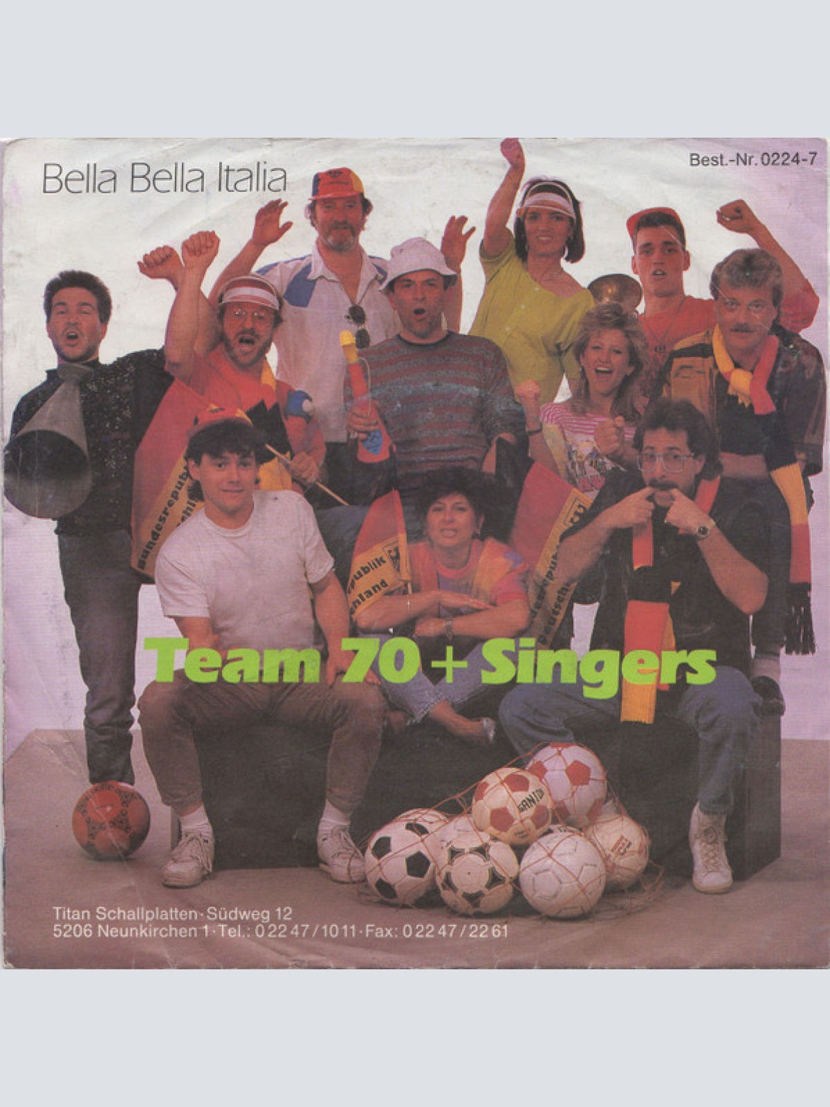 Vinyl / Team 70 + Singers* - Bella Bella Italia